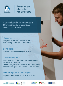 Cartaz formação_Comunicacao interpessoal